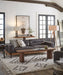 Chiavari Distressed Antique Ebony Leather Sofa - World Interiors