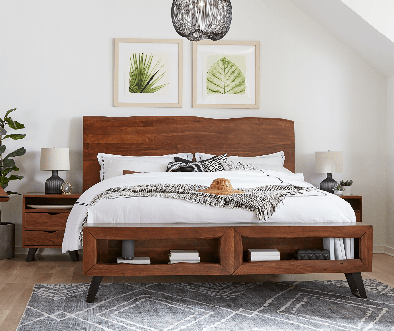 Nottingham Modern Live Edge Bed World Interiors