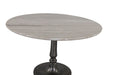 Palm Desert Natural Marble Dining Table with Cafe Base - World Interiors