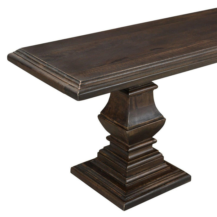 Toulon Vintage Brown Dining Bench - World Interiors