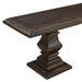 Toulon Vintage Brown Dining Bench - World Interiors