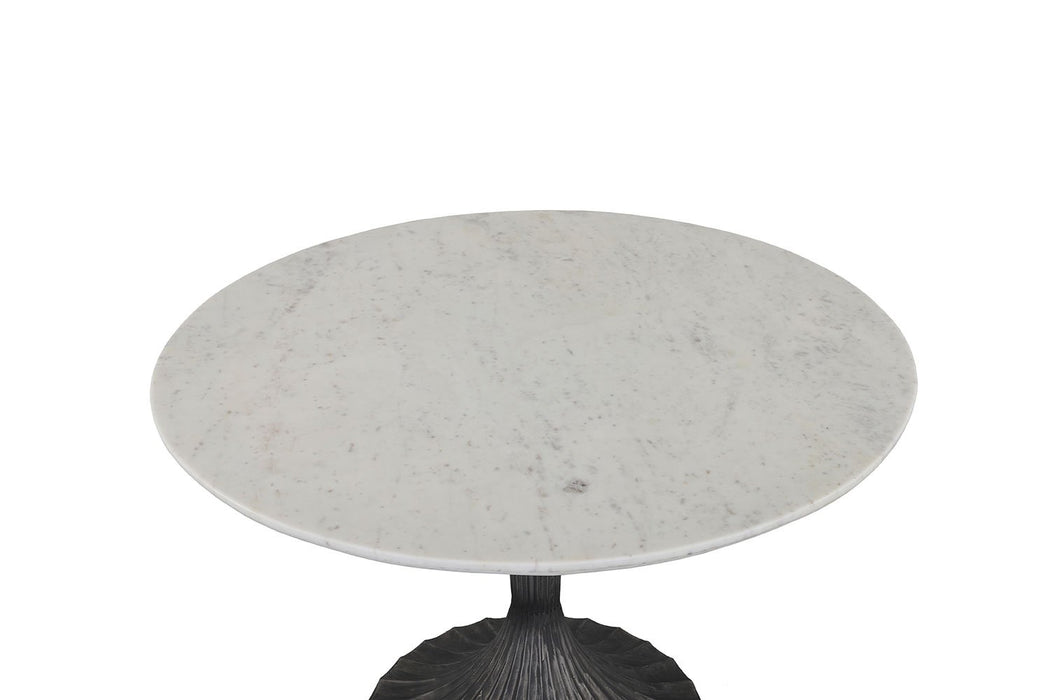 Palm Desert Natural Marble Dining Table with Deco Base - World Interiors